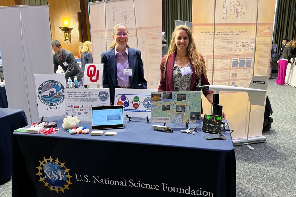 Dr. McGovern and Kara Sulia at AI on the Hill table